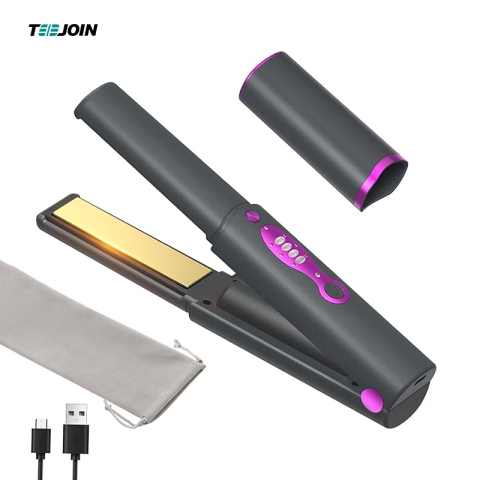 Titanium Flat Iron Rechargeable Hair Straightener