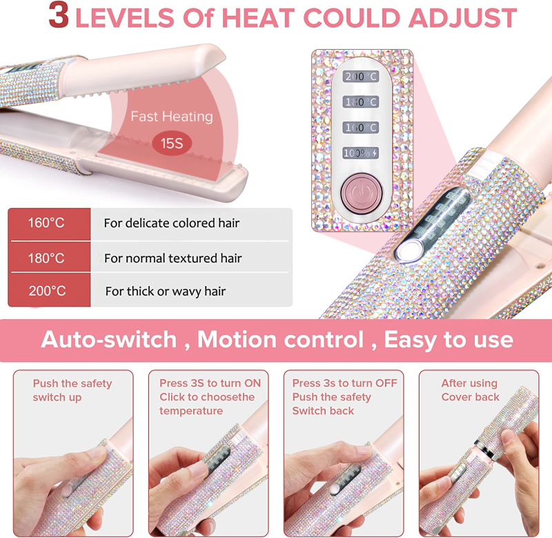 Blingbling Portable USB hair straightener cheap