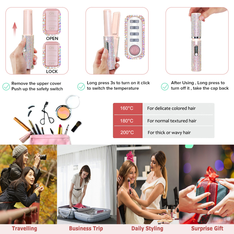 Blingbling Portable USB hair straightener cheap