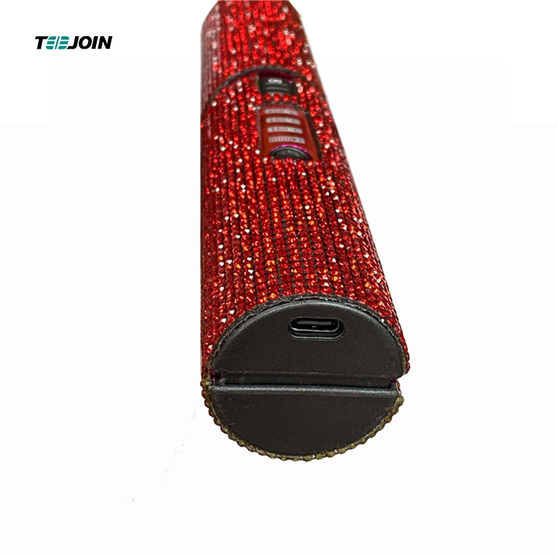 Red Bling USB Hair Straightener in China Factory