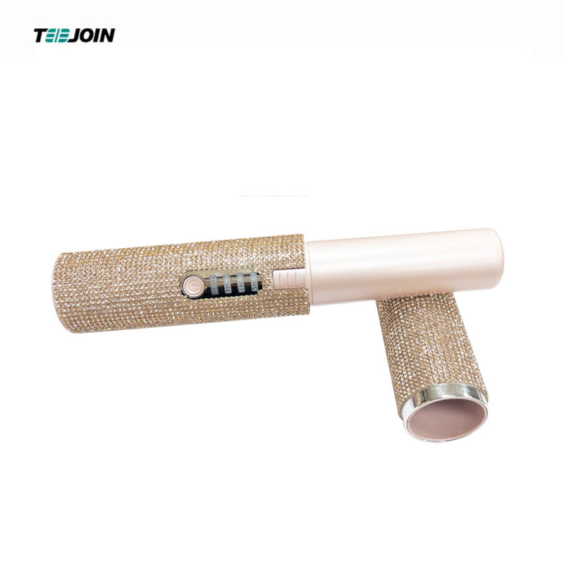 Gold Bling Crystal Hair Straightener Flat Iron & Curling 2 in 1