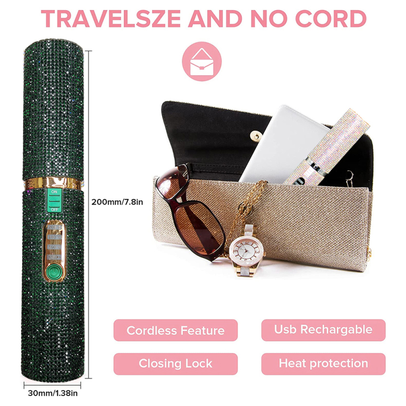 Professional hair Straightener Bling Flat Iron