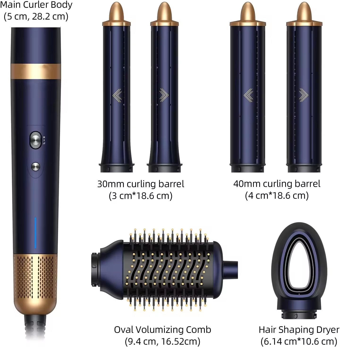 7 in 1 Electronic Multi Styler Hot Air Comb & One Step Air Brush