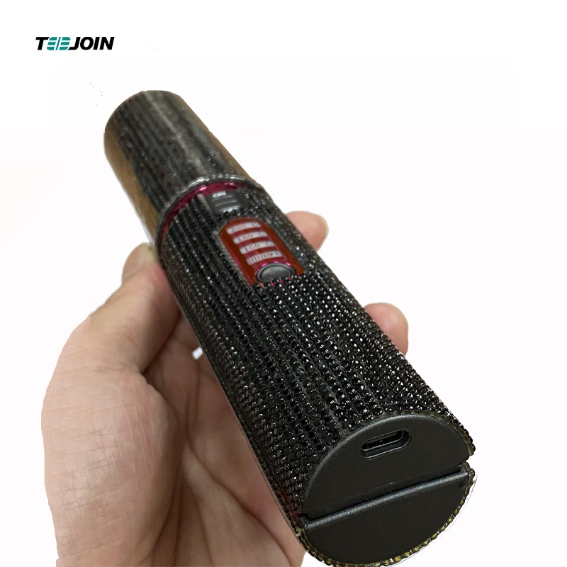 Bling USB Hair Straightener Diamond Black