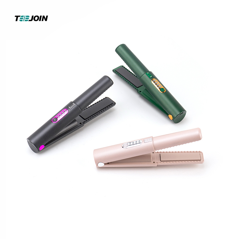 Portable Hair Straightener Straight & Curler Gray