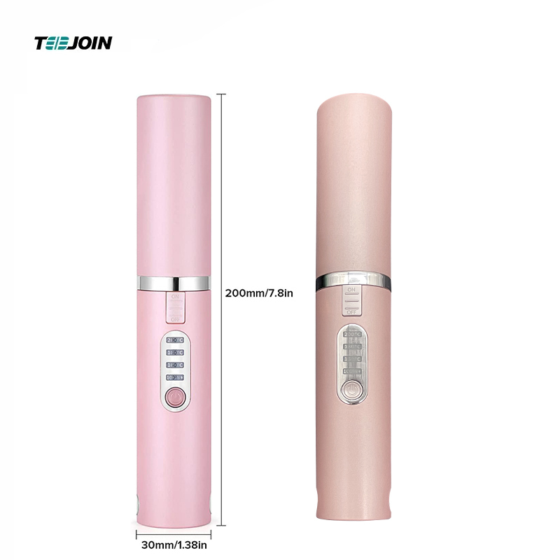 Mini Cordless Hair Straighteners Curler 2 in 1 Pink