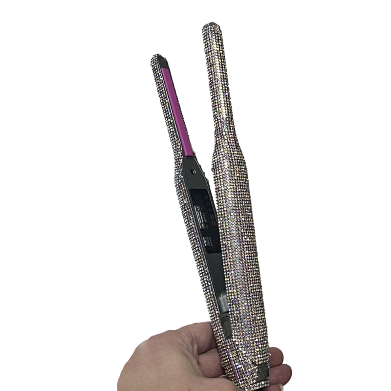 Professional Crystal Hair Flat Iron Titanium Straightener