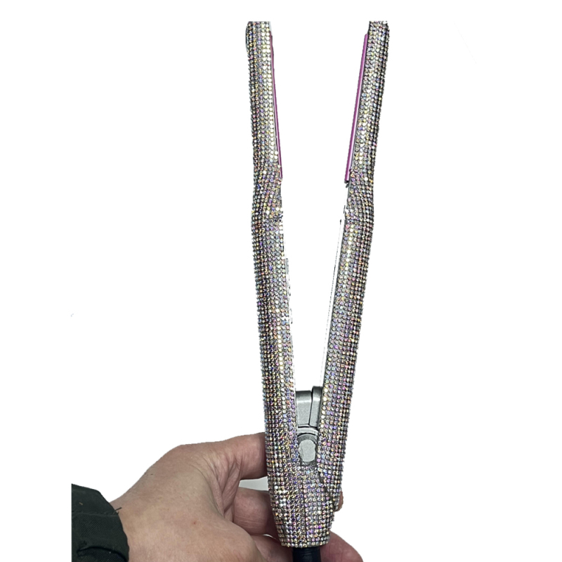 Professional Crystal Hair Flat Iron Titanium Straightener