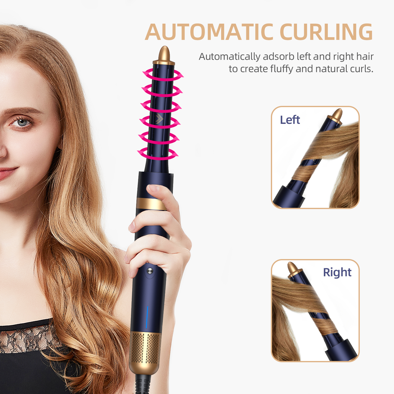 6 in 1 Multi Styler Curling Hot Air Comb Drying Set