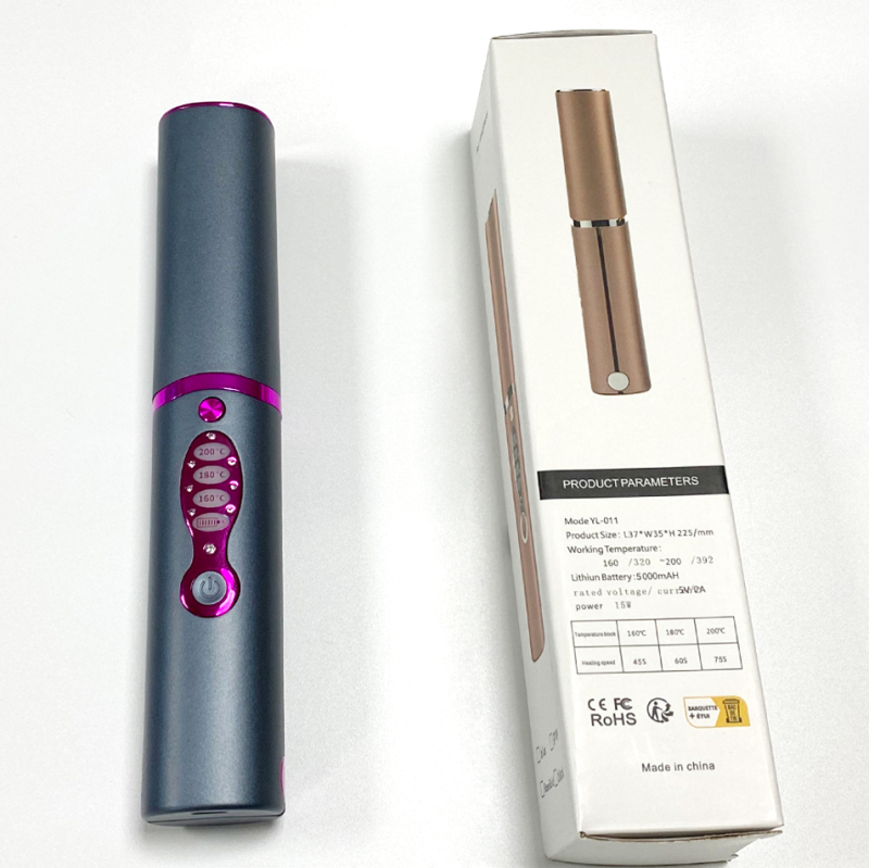 Titanium Flat Iron Rechargeable Hair Straightener