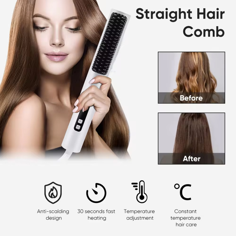 Detangling Brush Hair Styler Brush for Straight Hair