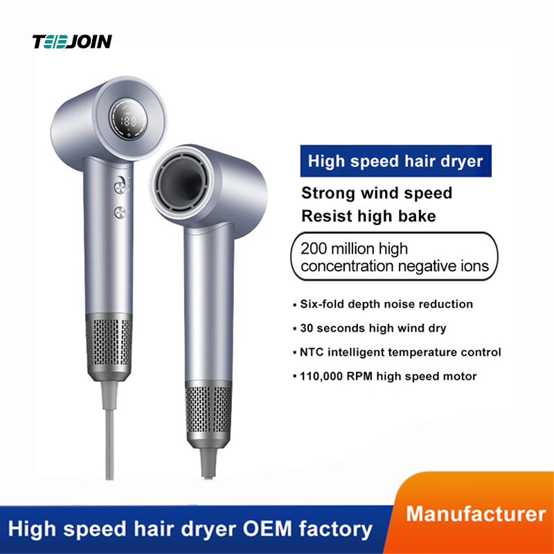 High Speed hairdryer with LED Display and Magnetic Nozzle