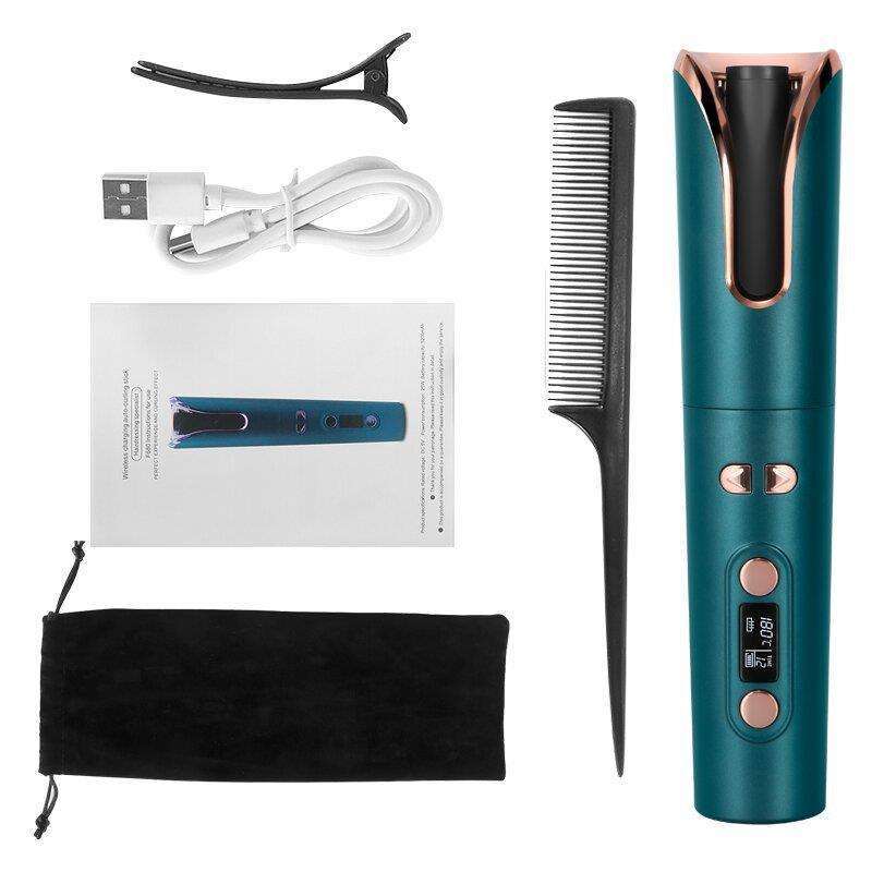 USB Travel Cordless Electric Hair Culing Iron Mini