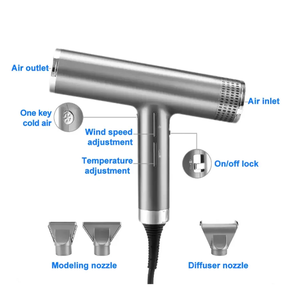 1800W salon Blower high speed powerful Hair Dryer