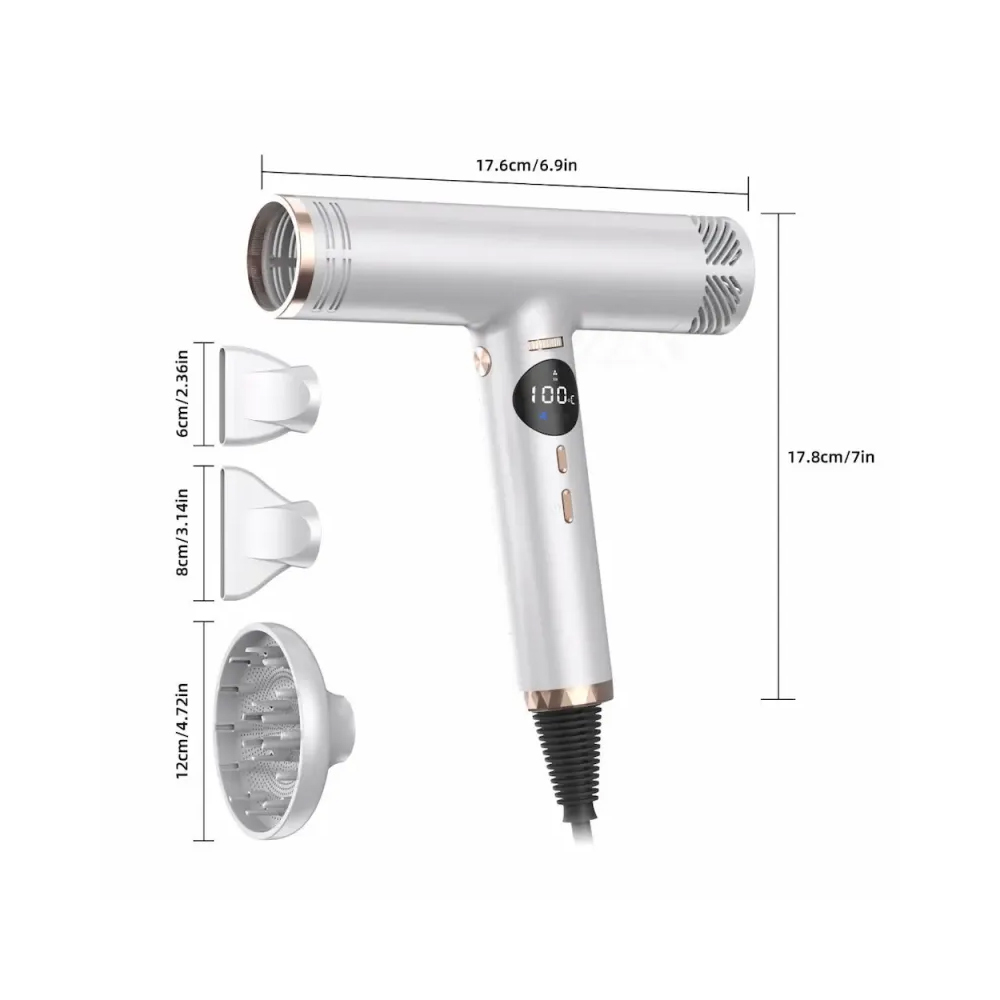 High Speed Hair Dryer Temperature and Negative Ion
