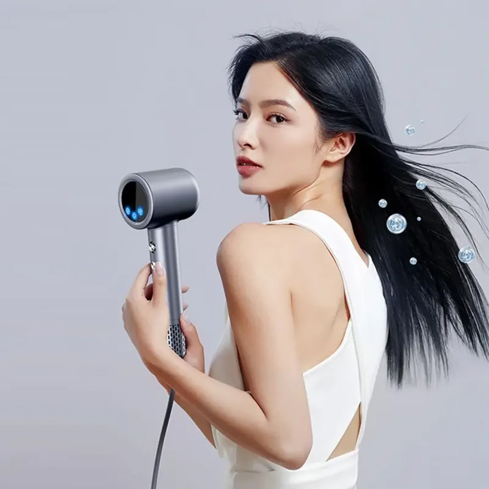 110000RPM Motor LCD Display Screen Hair Dryer Set