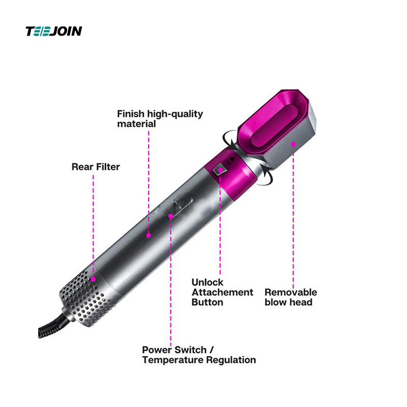 5 in 1 multi function hot and cold hair styler