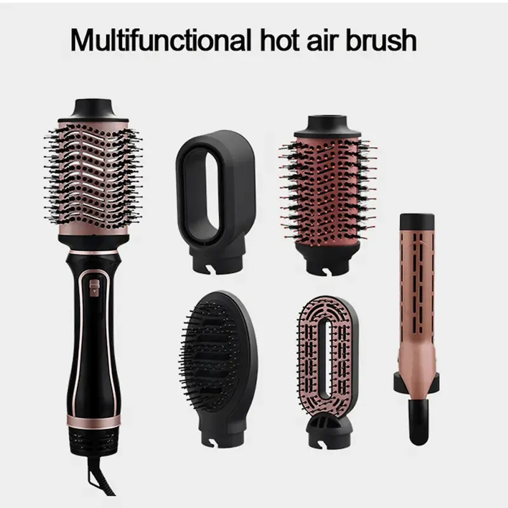 Multifunction 6 in 1 Electric Hot Air Brush Styler
