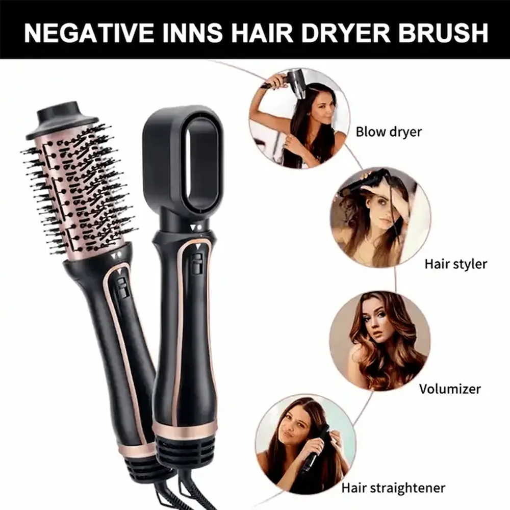 Multifunction 6 in 1 Electric Hot Air Brush Styler