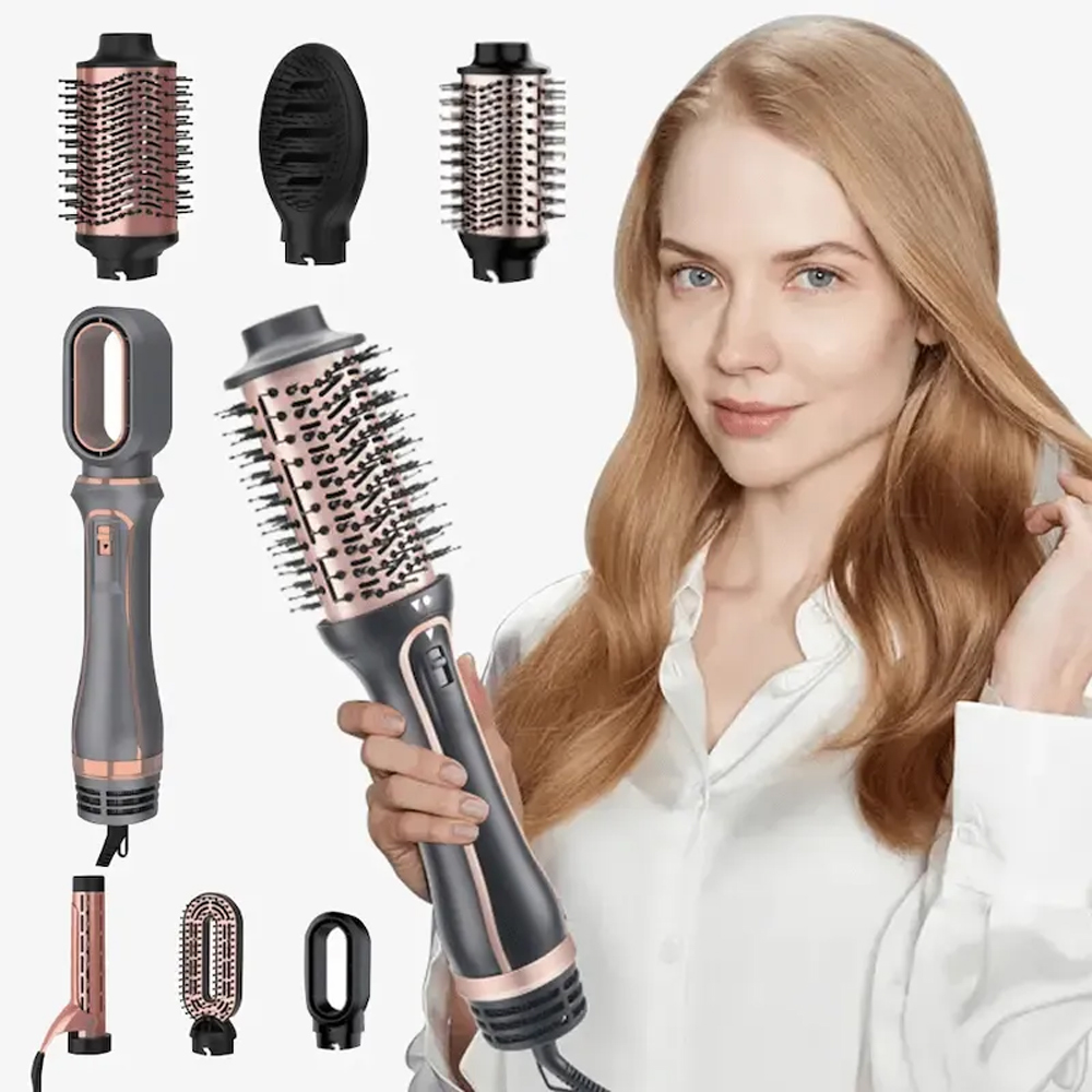 Multifunction 6 in 1 Electric Hot Air Brush Styler