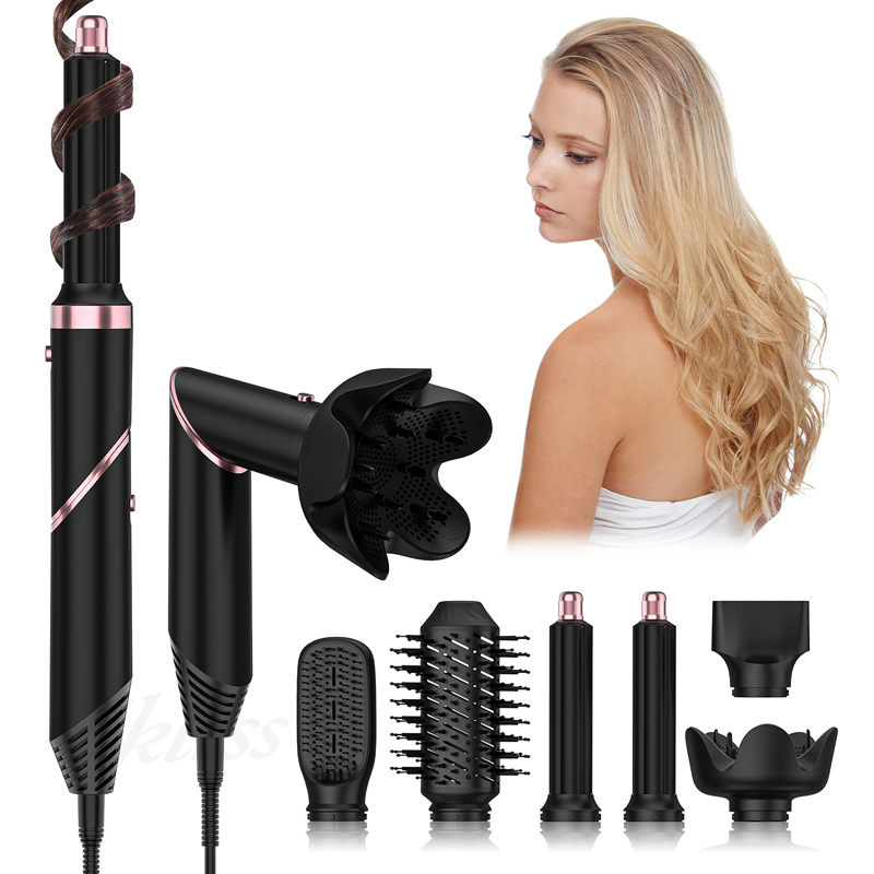 6 in 1 hot air comb multi function hair styler