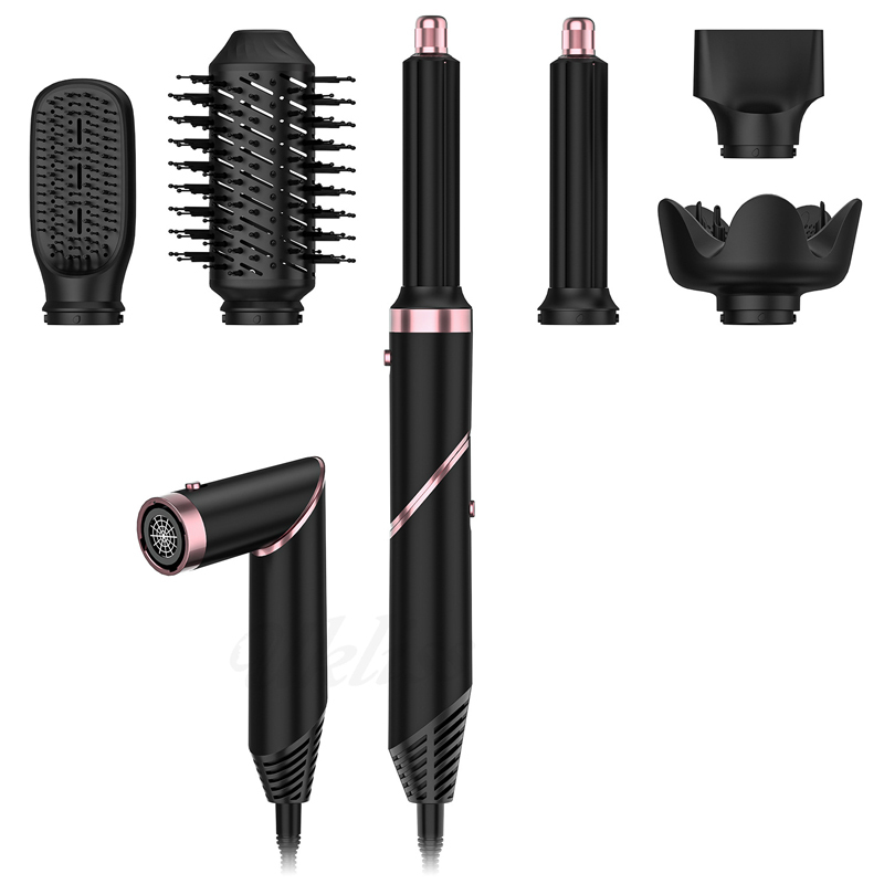 6 in 1 hot air comb multi function hair styler