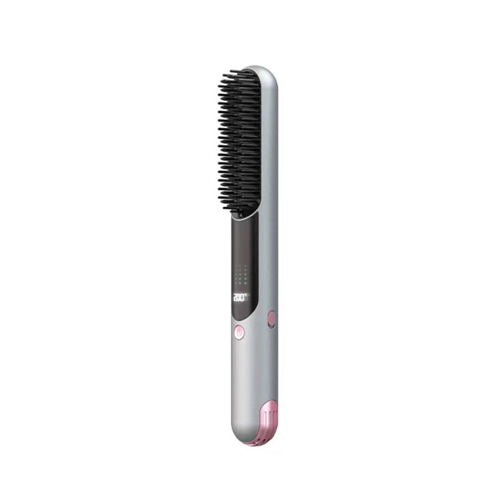 Portable Hair Straightener Comb and Hot Hair Brush