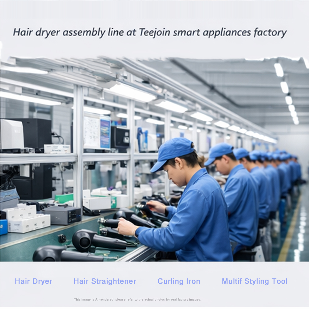 Hair dryer assembly line at Teejoin smart appliances factory.jpg
