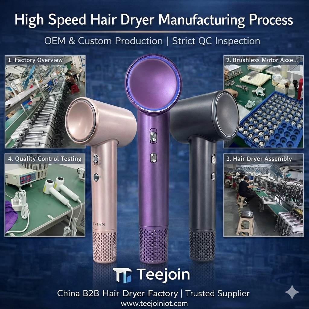 High Speed Hair Dryer Manufacturing Process