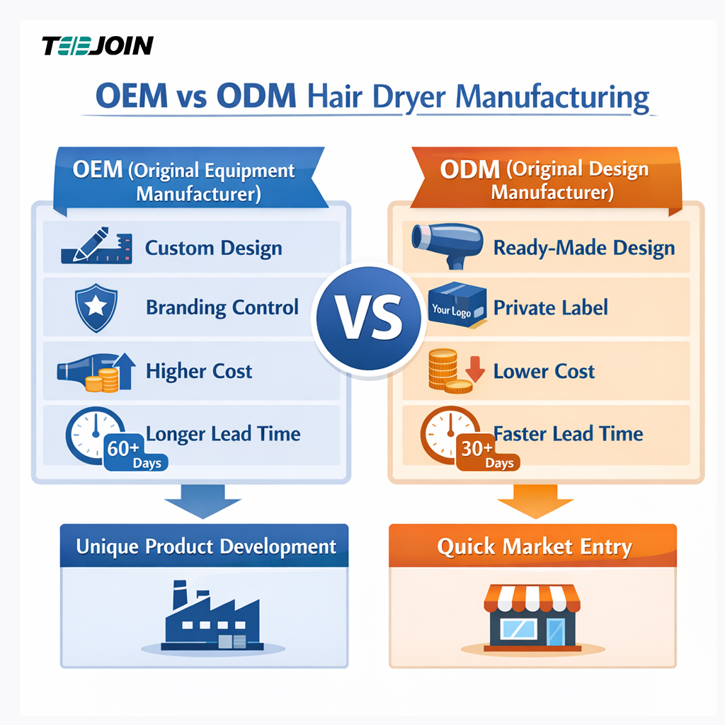 OEM Hair Dryer Explained OEM vs ODM
