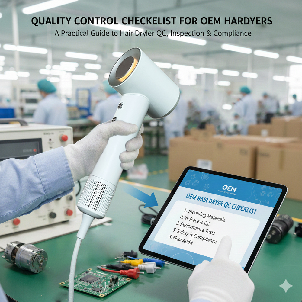 Quality Control Checklist for OEM Hair Dryers