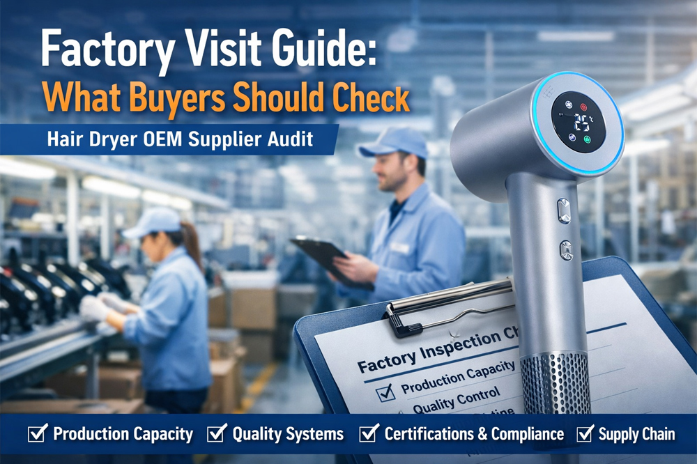 Modern hair dryer factory building with loading docks and production facilities.jpg