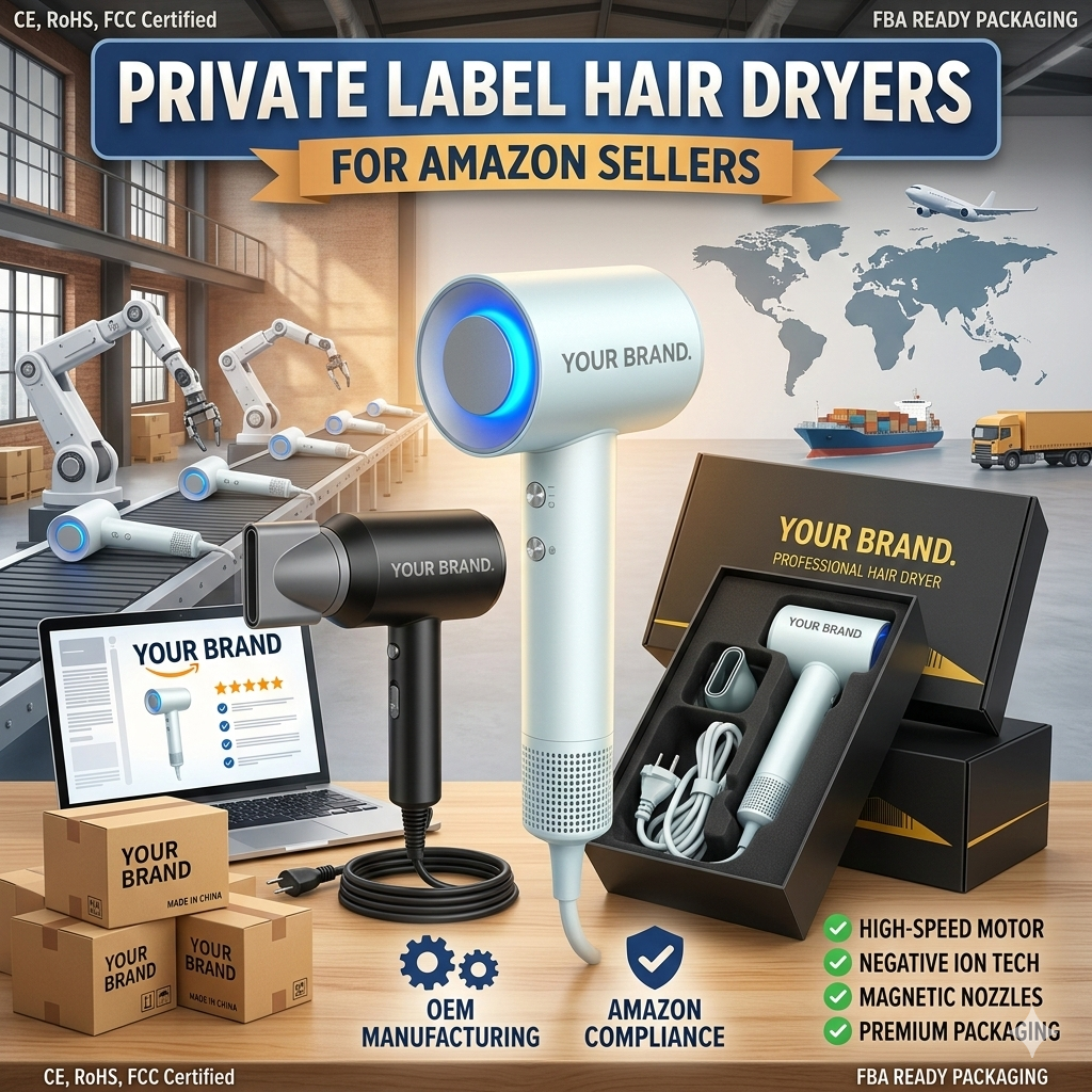 Private Label Hair Dryers for Amazon Sellers