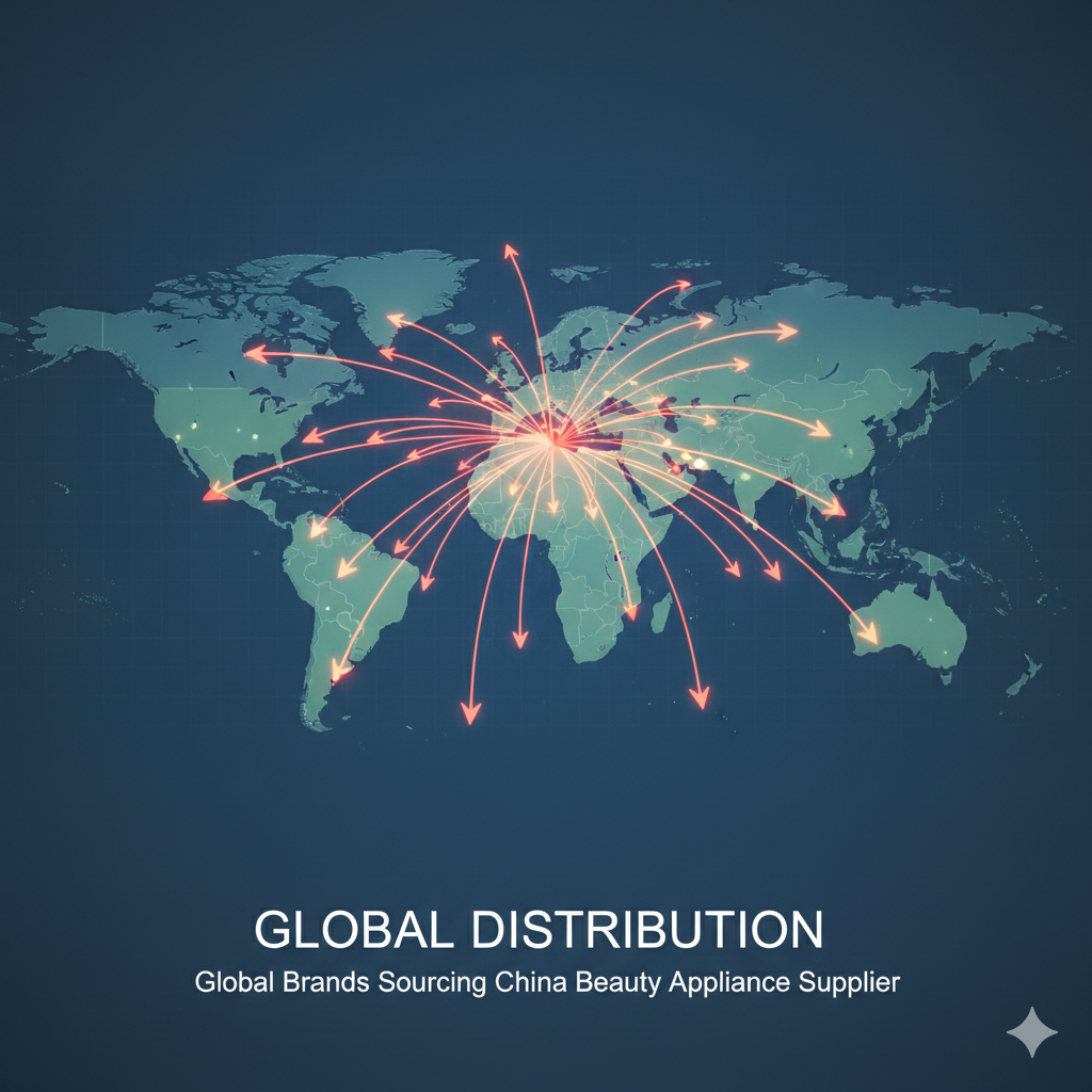 global brands sourcing China beauty appliance supplier map.png