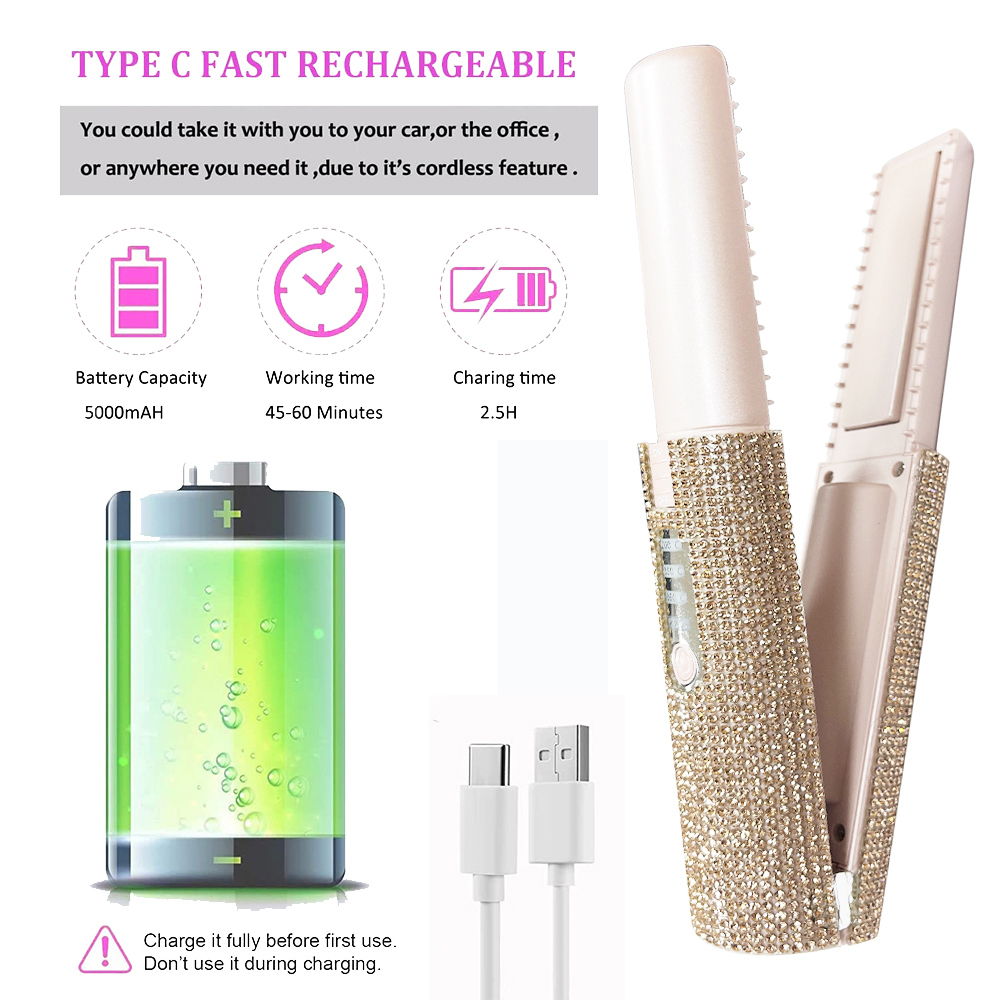 cordless hair straightener with lithium battery portable hair styling tool.jpg