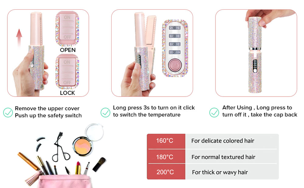 cordless hair straightener temperature display portable hair styling tool.jpg