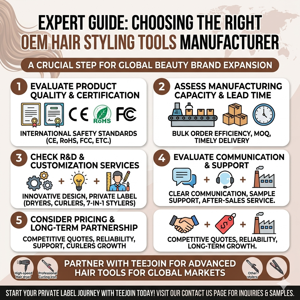 How to Choose an OEM Hair Styling Tools Manufacturer ?