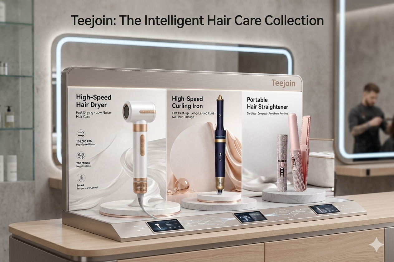AI hair devices and smart beauty electronics in a modern salon setting.png