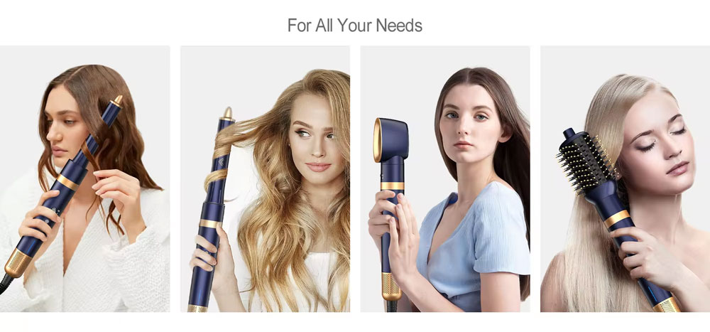 Teejoin multi styler showcasing versatile attachments for curls, waves, and straightening.jpg