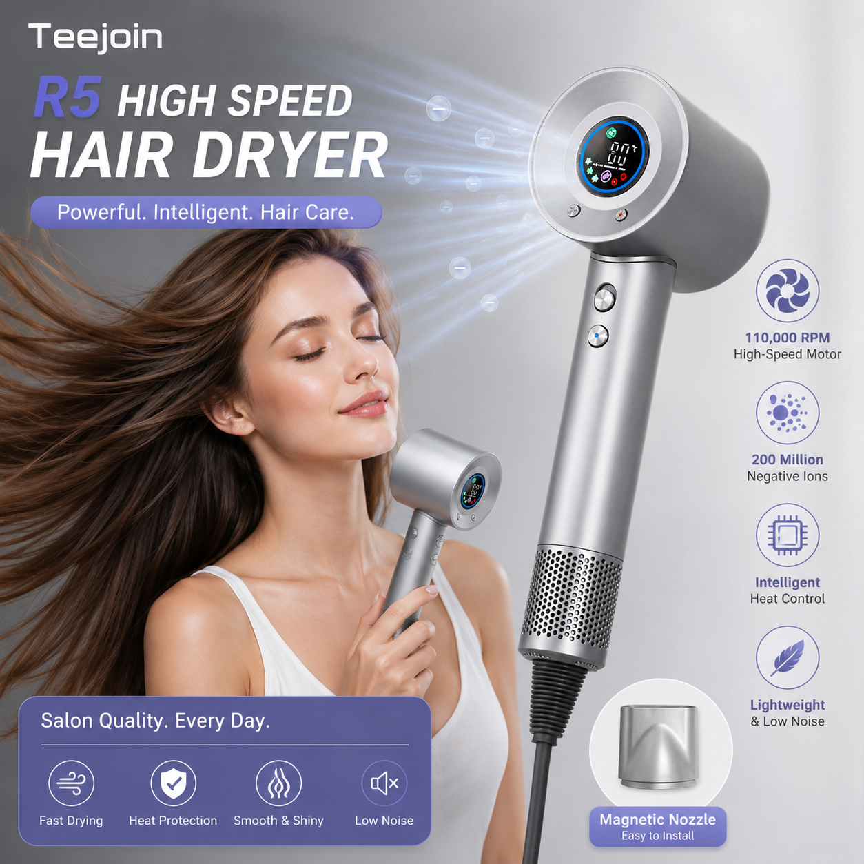 Digital Motor Hair Dryer Advantages