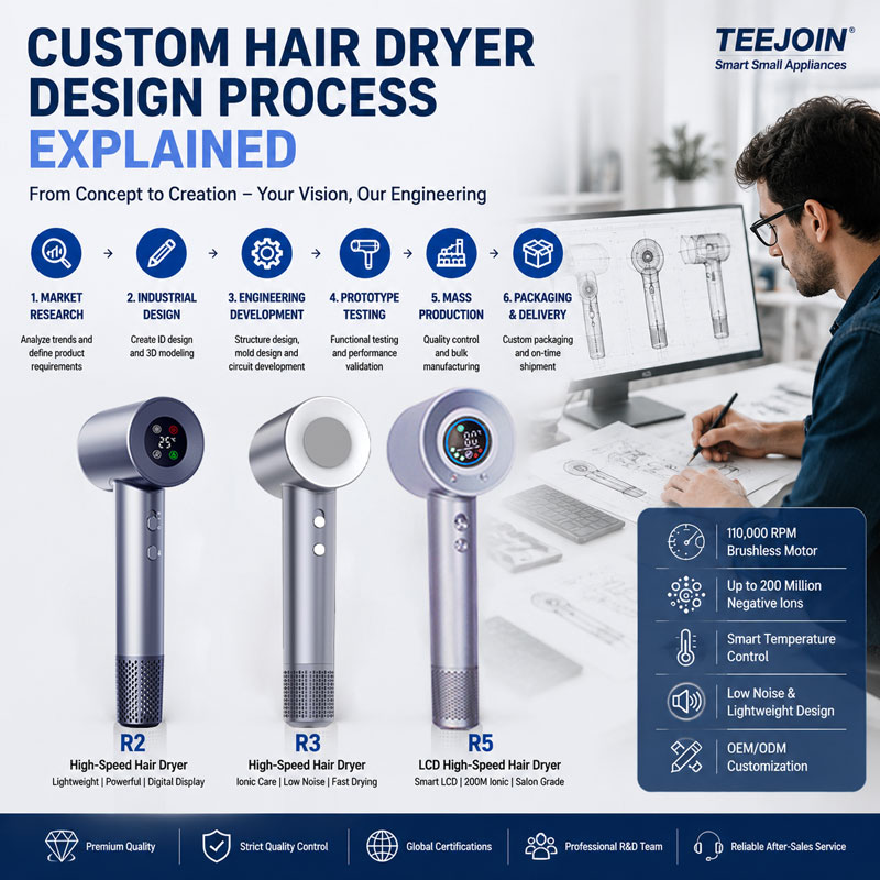 Custom Hair Dryer Design Process Explained