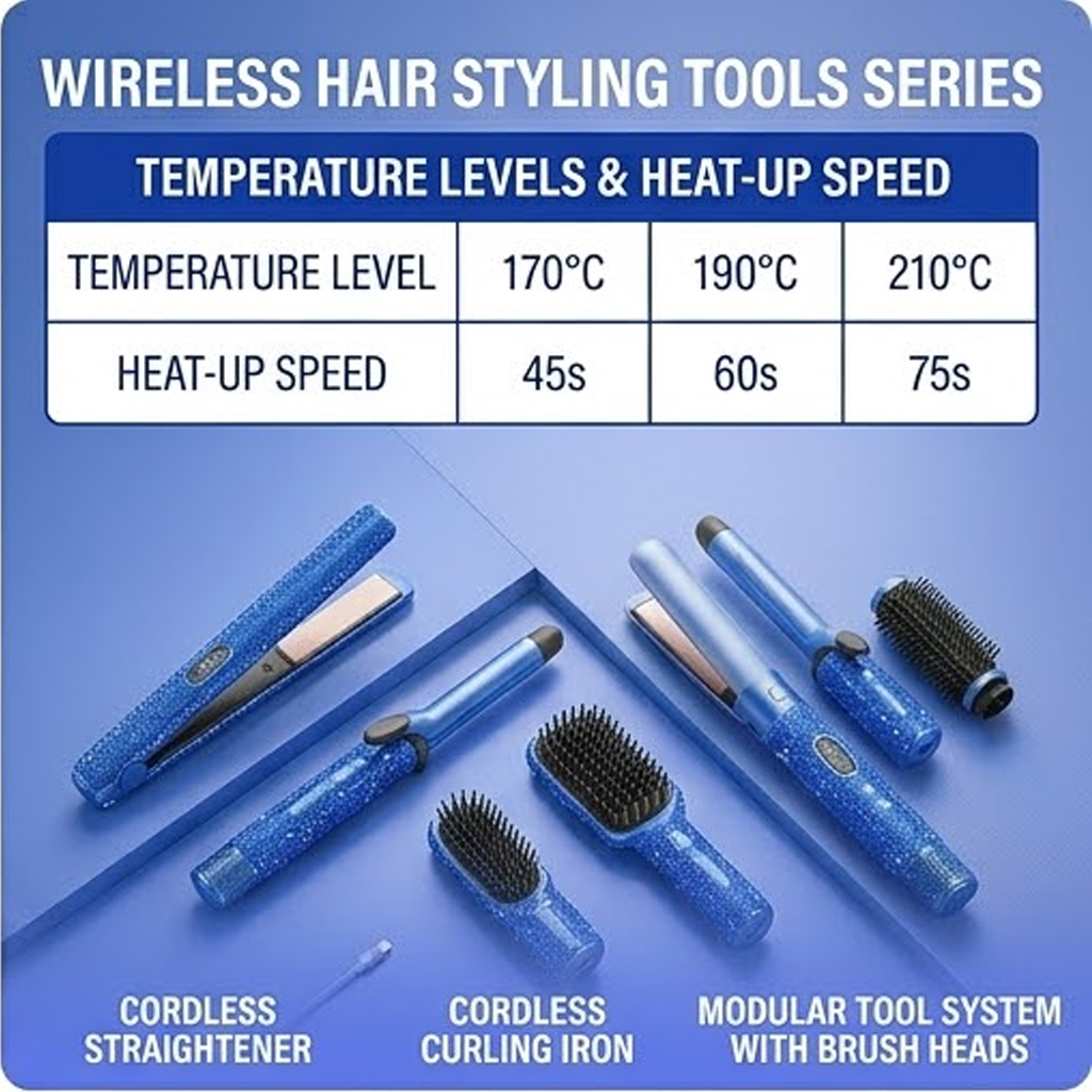 Cordless beauty tools including portable straighteners and curling irons.jpg