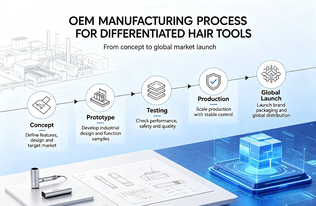 OEM manufacturing process for differentiated hair tools.jpg OEM manufacturing process for differentiated hair tools.jpg