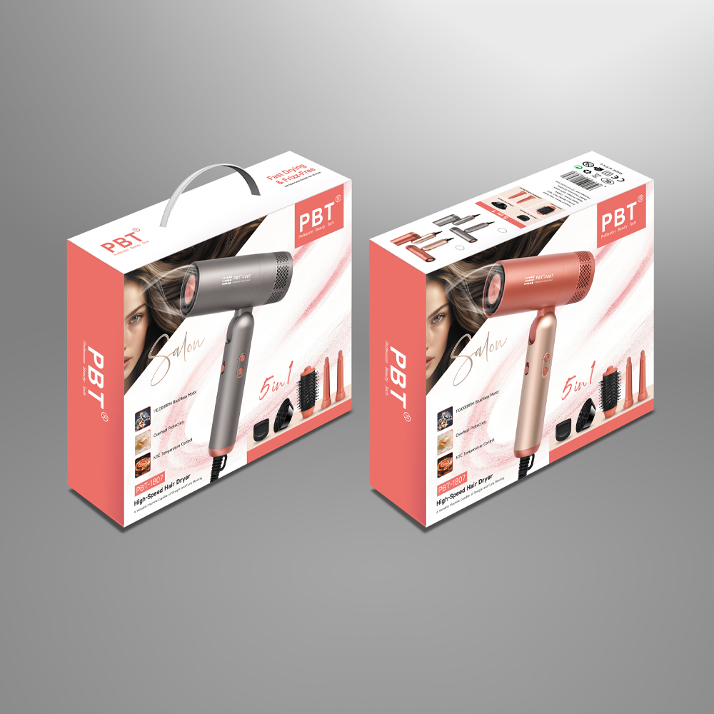 PBT-1807 5-in-1 Portable High Speed Hair Dryer